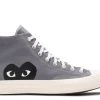 Converse Comme Des Garçons PLAY X Chuck 70 High 'Steel Gray' -Cheap Shoe Shop 1 648