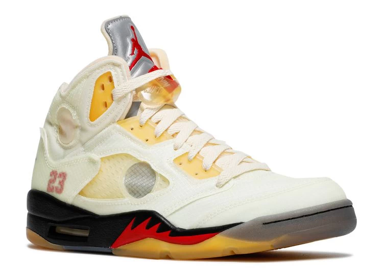 Off-White X Air Jordan 5 SP 'Sail' 4 Off-White X Air Jordan 5 SP 'Sail' - Image 2