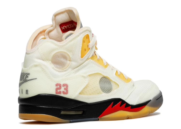Off-White X Air Jordan 5 SP 'Sail' 5 Off-White X Air Jordan 5 SP 'Sail' - Image 3